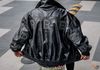 SUPREME BOMBER LEATHER BLACK (HẾT HÀNG)