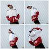 SUPREME BOMBER WHITE/RED (HẾT HÀNG)