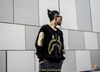 BAPE® Shark Embroidery Side Zip Crewneck Black/Gold