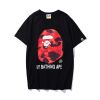 BAPE® Color Camo Big Ape Head Tee Black/Red