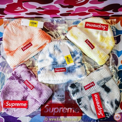  SUPREME TIE DYE WOOL HAT - NÓN LEN TIE DYE SUPREME 