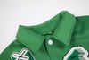 L - V Varsity Leather Jacket Green (BEST VERSION)(HẾT HÀNG)