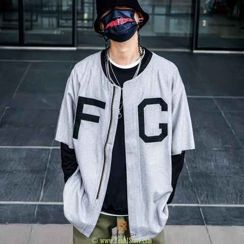  FEAR OF GOD FULL ZIP BASEBALL JERSEY (BEST VERSION) (HẾT HÀNG) 