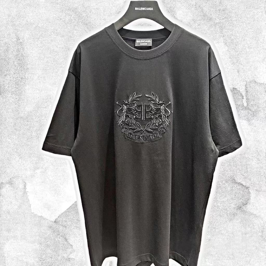 B*a*lenciaga Lion's Laurel Cotton T-shirt (BEST VERSION)