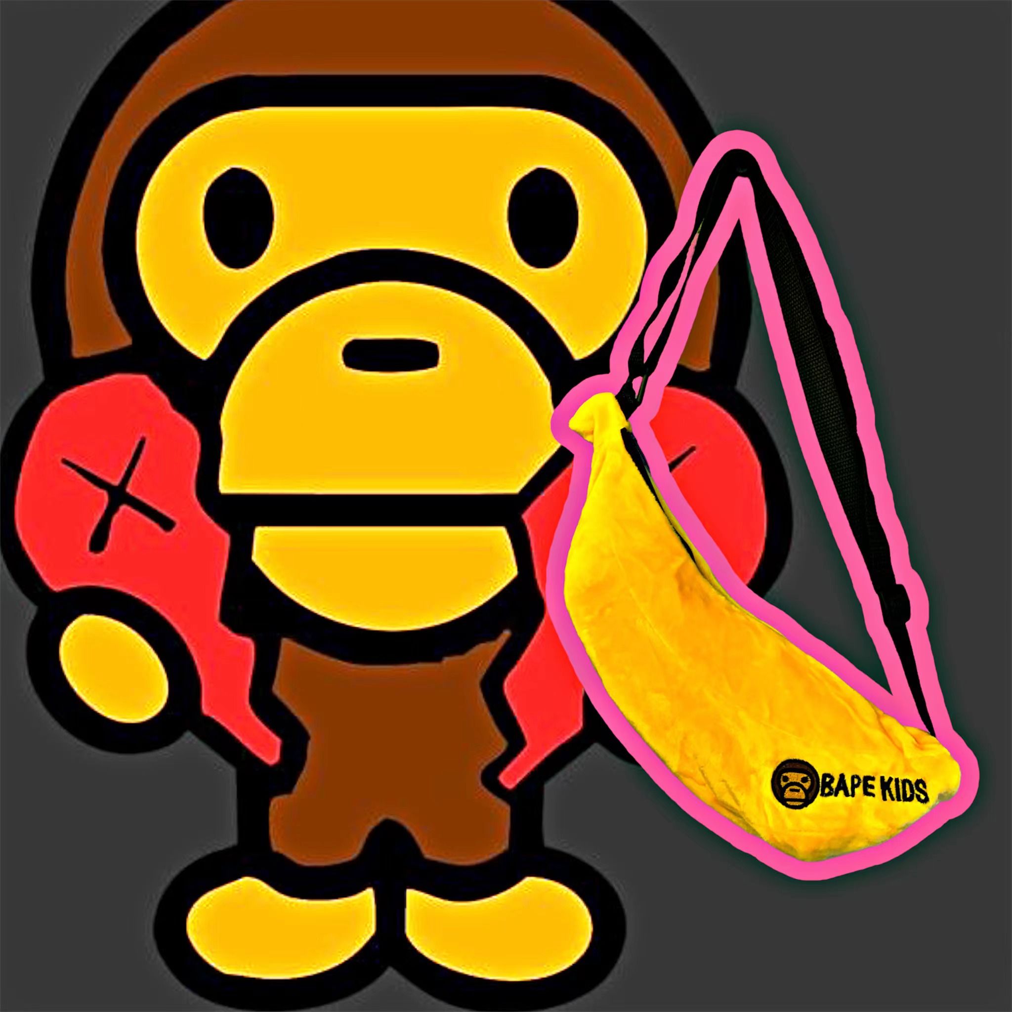 BAPE® BANANA SHOULDER BAG - TÚI ĐEO CHÉO BAPE® (HẾT HÀNG)