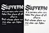 Supreme Person Tee White/Black (BEST VERSION)