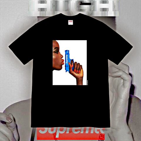  Supreme Water Pistol Tee White/Black (BEST VERSION) 