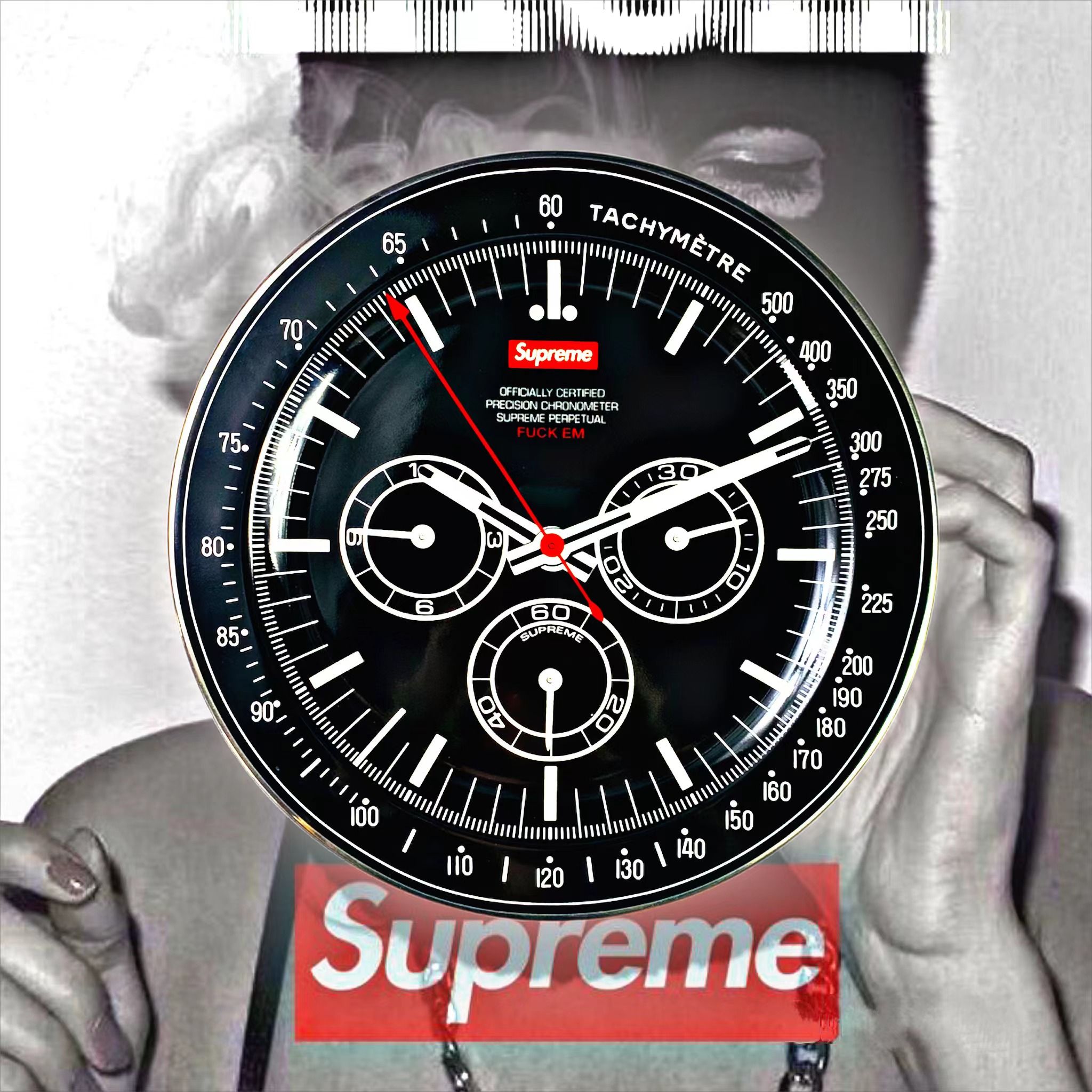 Supreme Watch Plate Black - Đĩa Sứ Supreme (HẾT HÀNG)