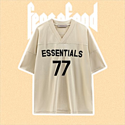  Fear of God Essentials Women's Football 77 T-shirt Wheat (HẾT HÀNG) 