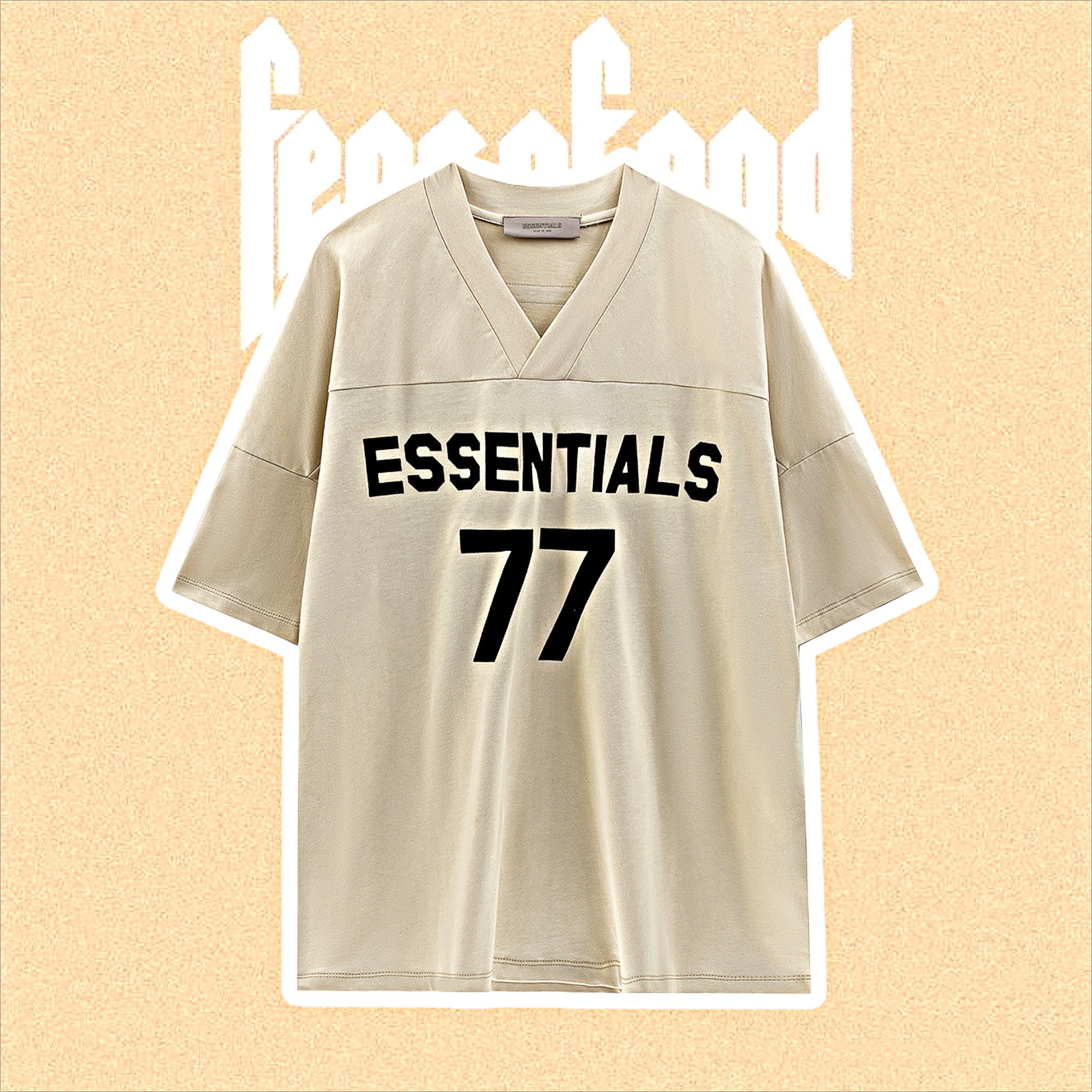 Fear of God Essentials Women's Football 77 T-shirt Wheat (HẾT HÀNG)