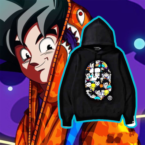  BAPE® x Dragon Ball Super Ape Head Japan Exclusive Pullover Hoodie (HẾT HÀNG) 