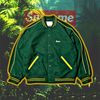 Supreme Jamie Reid It's All Bollocks Varsity Jacket Dark Green (BEST VERSION) (HẾT HÀNG)