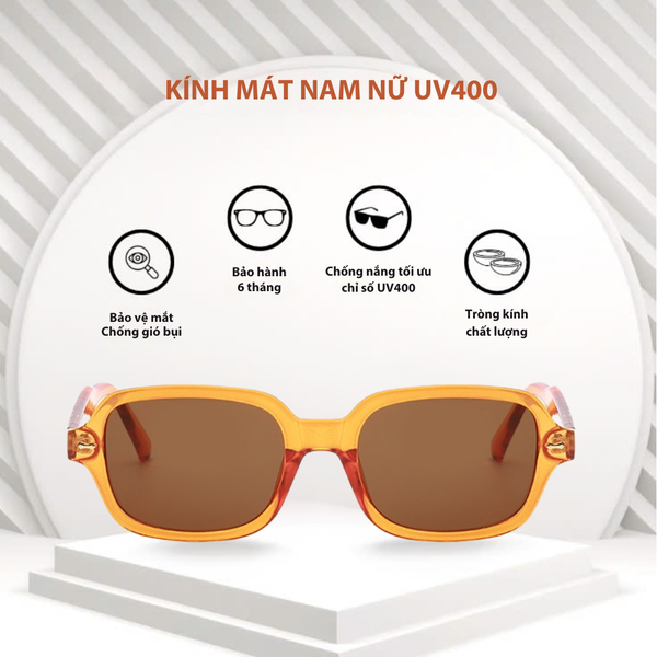  Kính râm nữ chống tia UV400 Jaliver Young SP - 1717, kính râm nam phom chữ nhật gọng kính nhựa 