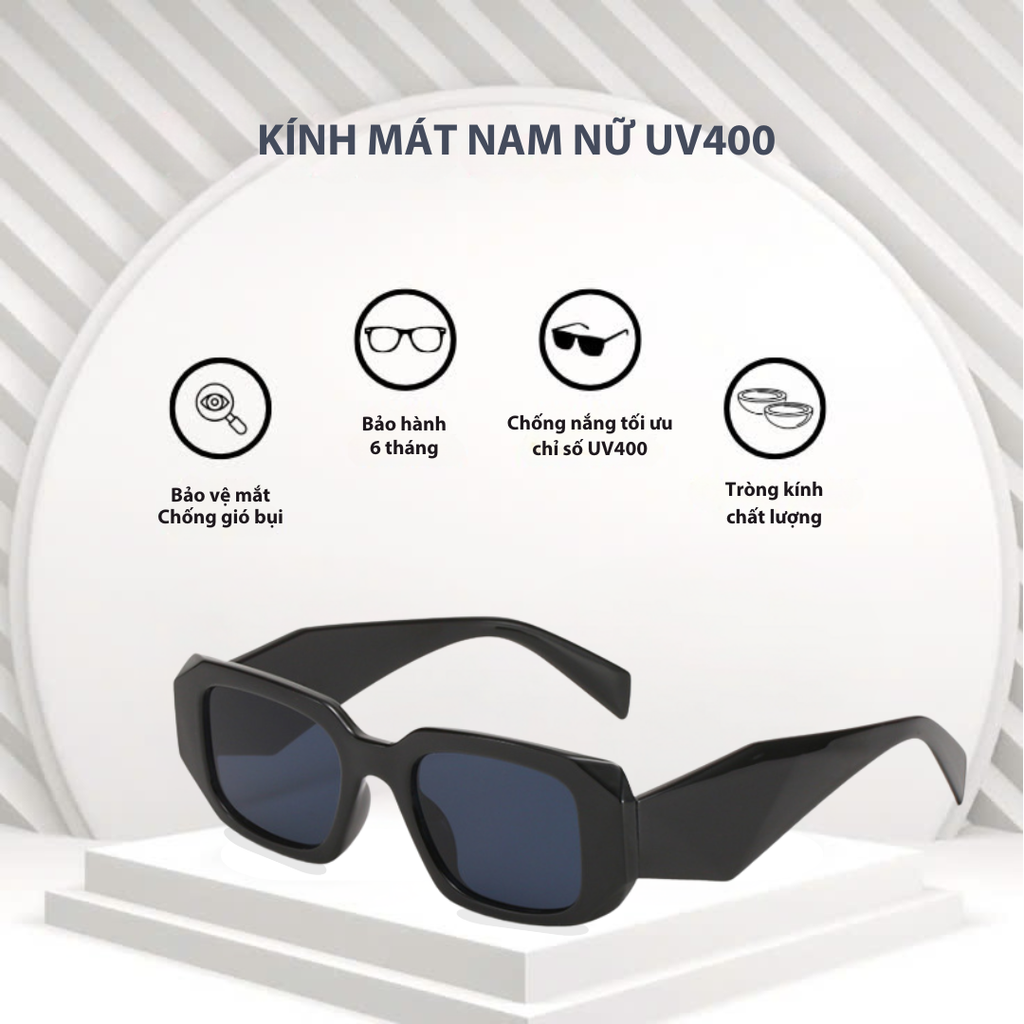 Kính mát nữ phom đa giác, kính thời trang nam gọng kính UV400 Jaliver Young SP - 2087