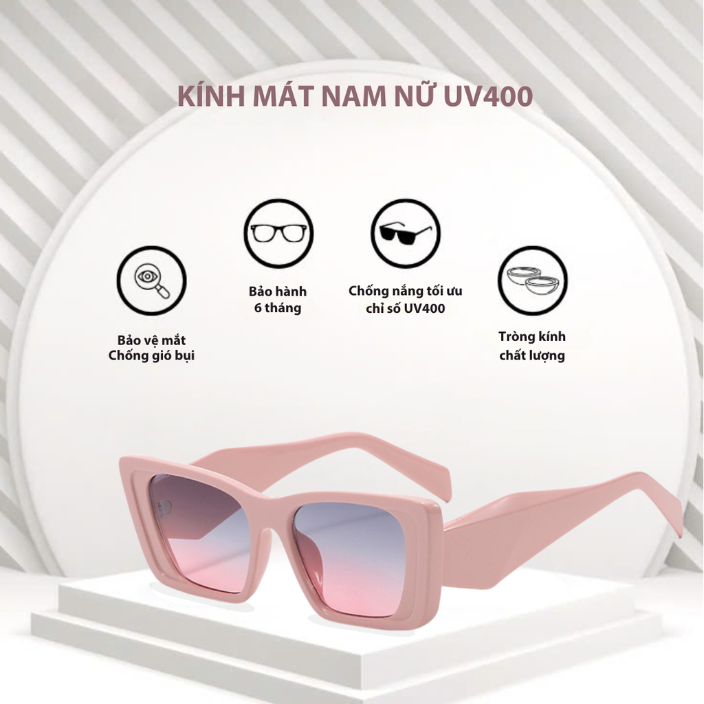 Mắt kính mát nam nữ mắt mèo gọng kính nhựa UV400 Jaliver Young SP - 2099