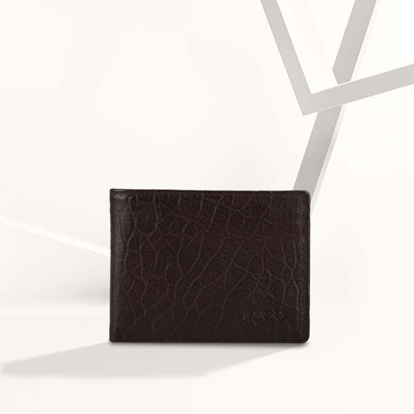 Ví nam da thật cầm tay chữ nhật hoạ tiết vân nổi IDIGO MW1 - 303 - 00 hình đại diện