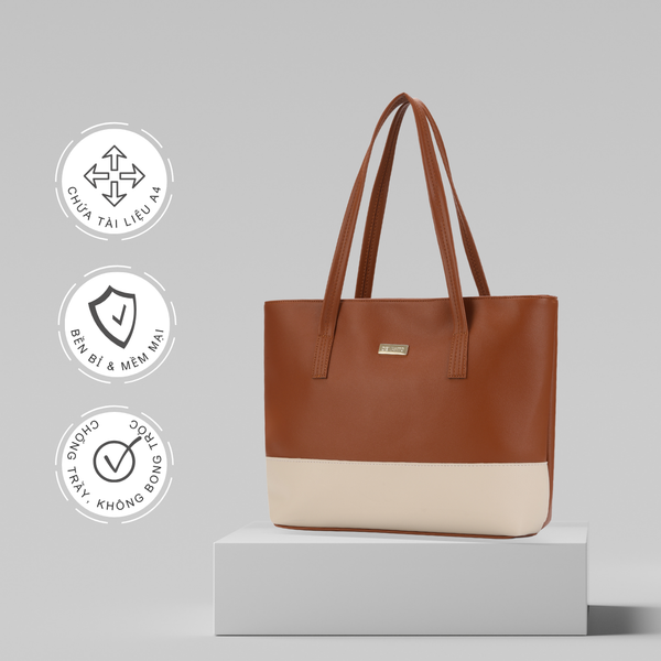 Túi đeo vai giáo viên, túi xách tay công sở nữ phom lớn chứa tài liệu A4 DEVANTO FB2 - 2514D