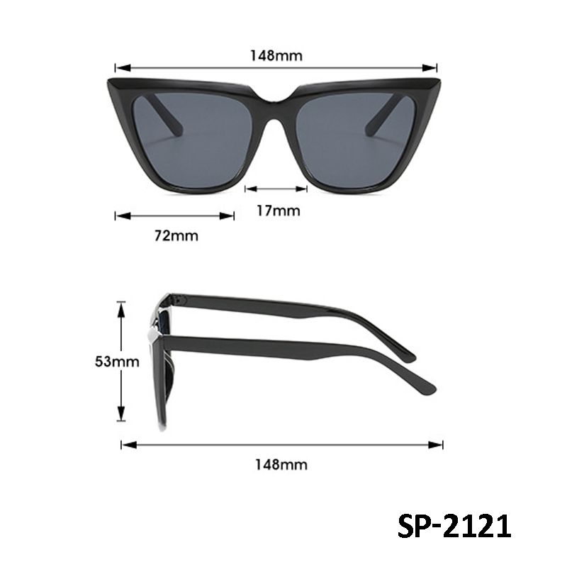 Kính râm nữ chống tia UV400 Jaliver Young SP - 2121, kính nữ mắt mèo gọng kính nhựa