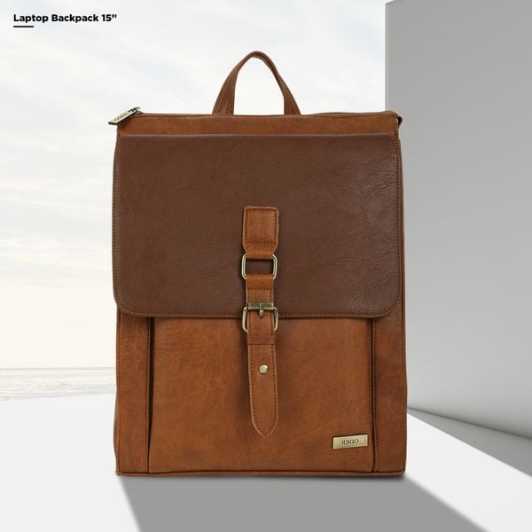 Balo laptop nam nữ 15”, ba lô đi làm, đi học đựng máy tính 15inch ngăn trước khoá gài IDIGO UBP2 - 6015 hình đại diện