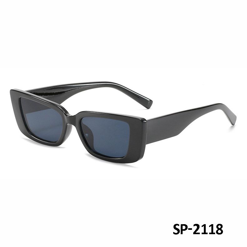 Mắt kính mát nữ phom chữ nhật, kính thời trang nam gọng kính nhựa UV400 Jaliver Young SP - 2118