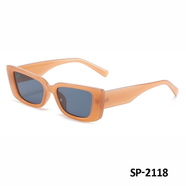 Mắt kính mát nữ phom chữ nhật, kính thời trang nam gọng kính nhựa UV400 Jaliver Young SP - 2118