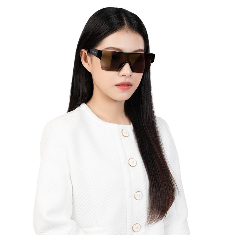 Mắt kính mát nam nữ vuông gọng kính nhựa không vành thời trang UV400 Jaliver Young SP - 1098