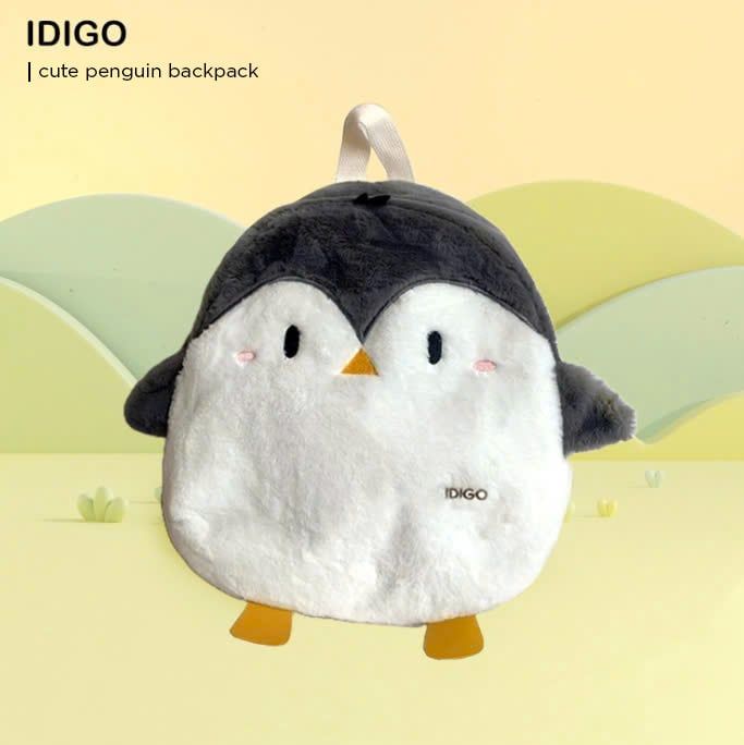 Balo chim cánh cụt dễ thương, túi đeo chéo đi chơi xinh xắn IDIGO FBP6 - 3397