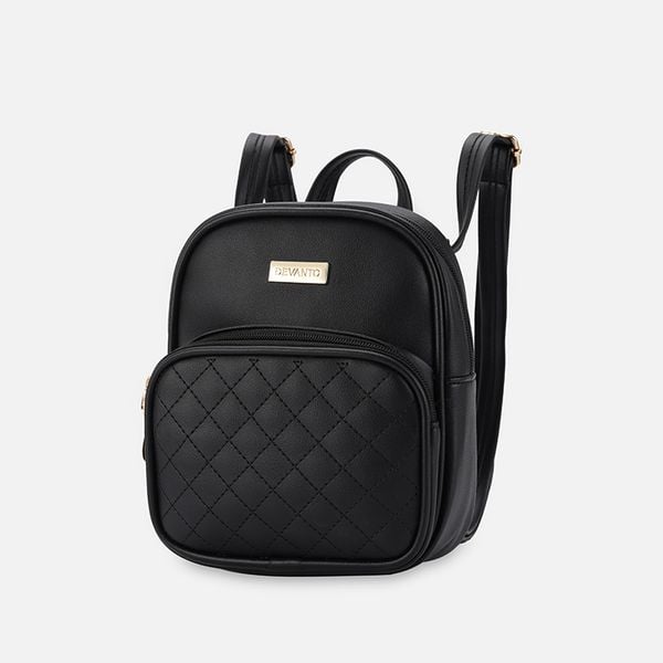 Balo nữ đi chơi, ba lô da công sở họa tiết chần trám DEVANTO FB2 - 2513D hình đại diện