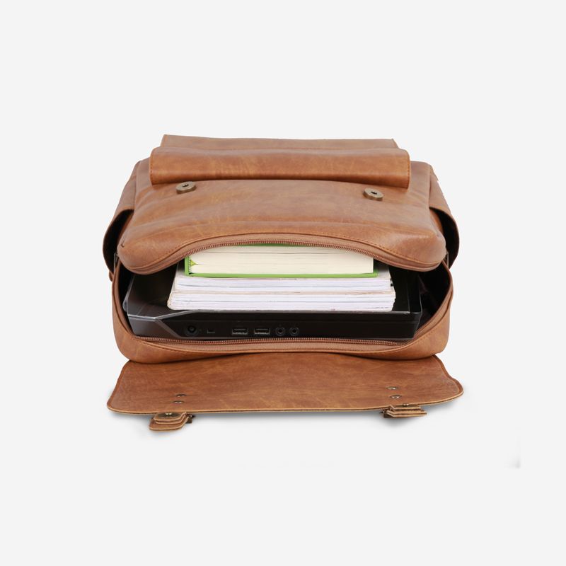 Balo da nam nữ công sở khóa gài thanh lịch UBP2 - 5021, ba lô đựng laptop 15 inch