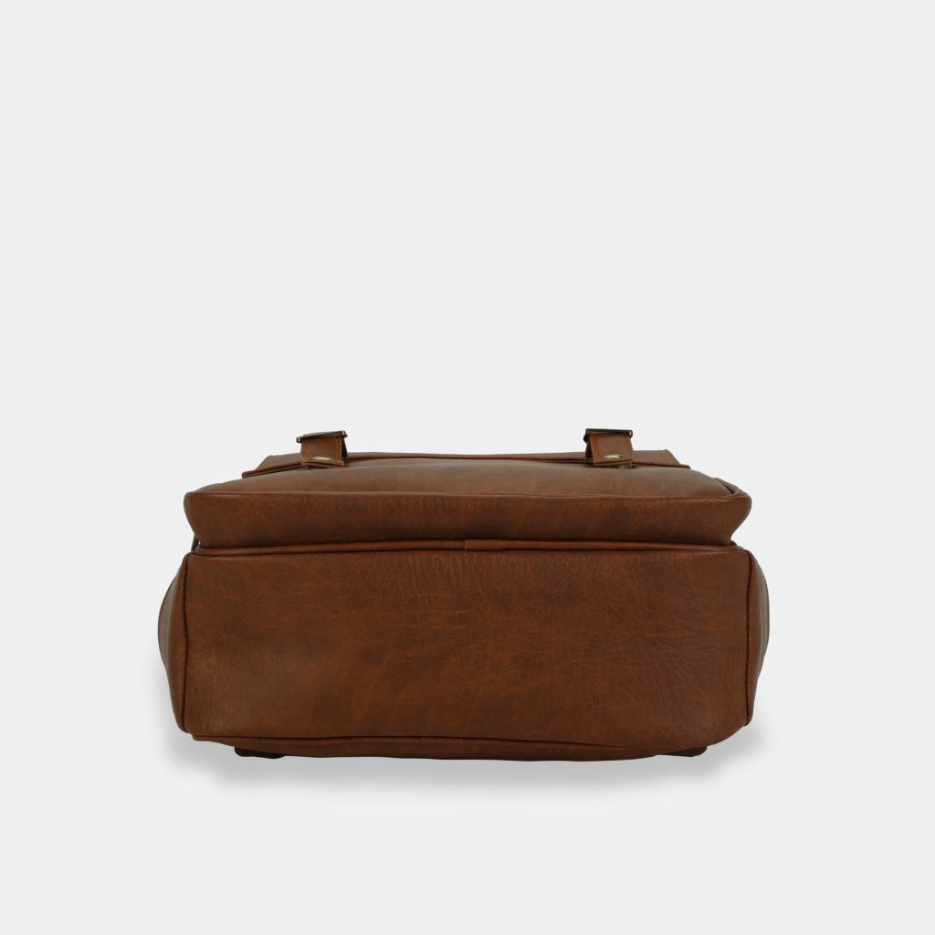 Balo Laptop Da Cao Cấp IDIGO UBP2 - 5050, Balo Công Sở Nam Nữ Nắp Gập Thời Trang Đựng Laptop 15 Inch