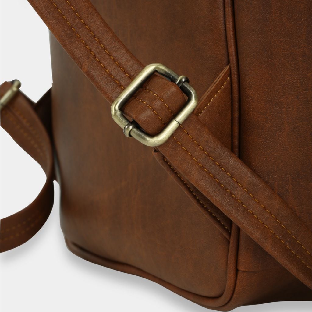 Balo Laptop Da Cao Cấp IDIGO UBP2 - 5050, Balo Công Sở Nam Nữ Nắp Gập Thời Trang Đựng Laptop 15 Inch