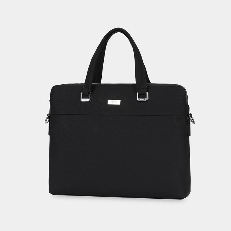 Túi xách da bò công sở đựng laptop 14inch, túi da đeo chéo nam nữ đựng tài liệu A4 IDIGO MB1 - 20000