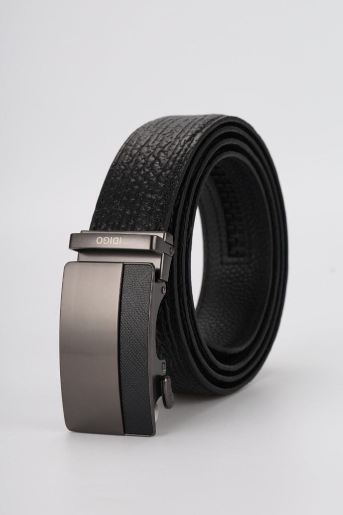 Thắt Lưng Nam Da Thật IDIGO MD1 - 6004 Màu Đen