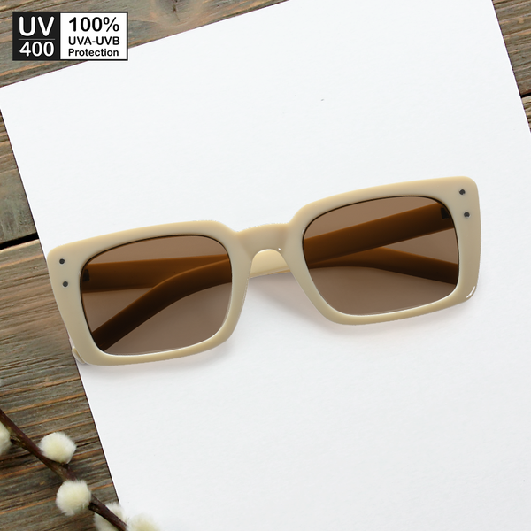 Mắt kính mát nam nữ mắt mèo gọng kính nhựa trang trí viền UV400 Jaliver Young SP - 1339