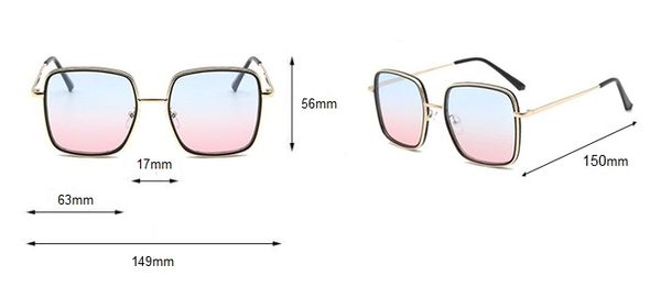 Mắt kính mát nam nữ ngũ giác gọng kính kim loại kép UV400 Jaliver Young SM – 6112 hình nsx 1