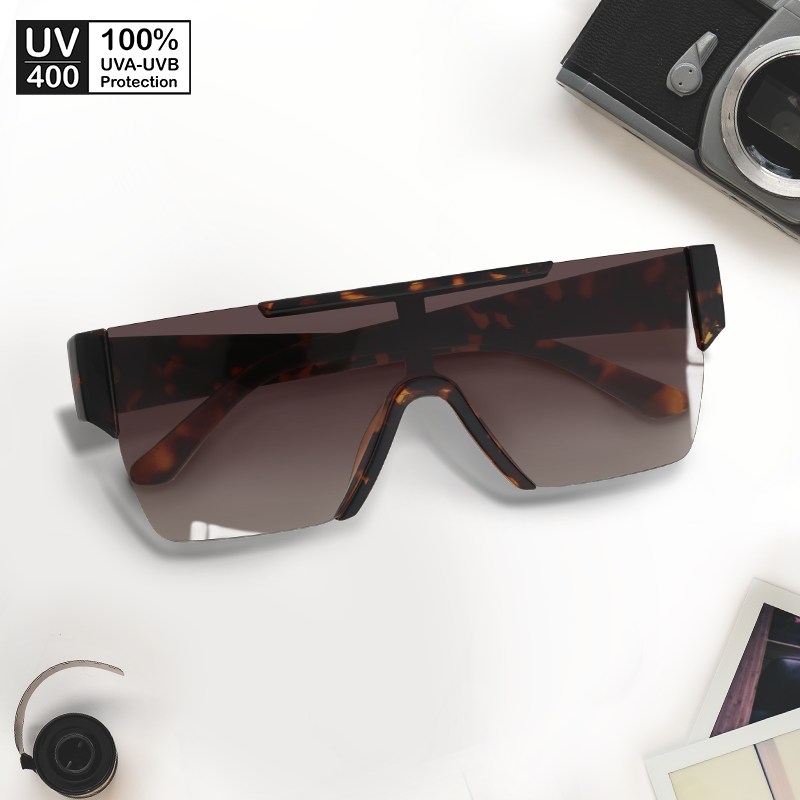 Mắt kính mát nam nữ vuông gọng kính nhựa không vành thời trang UV400 Jaliver Young SP - 1098