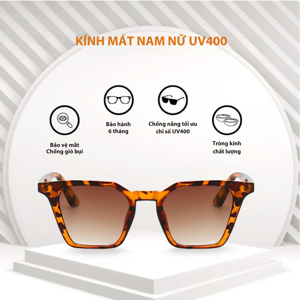 Mắt kính mát nam nữ mắt mèo gọng kính nhựa UV400 Jaliver Young SP - 1739