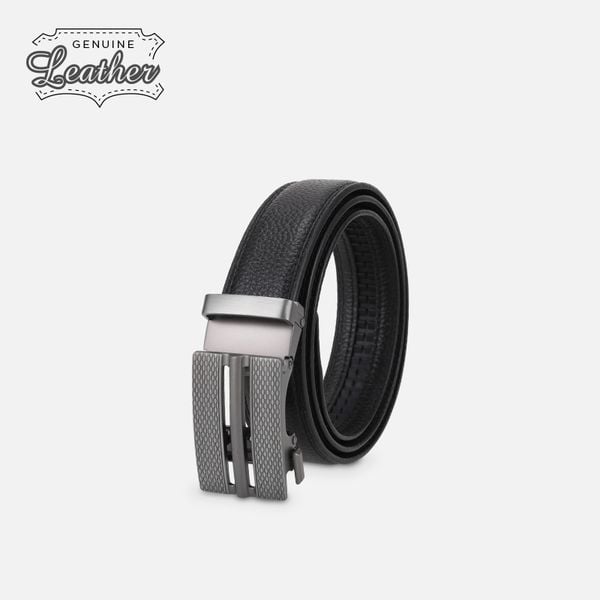 Thắt Lưng/Dây Nịt Nam Da Thật IDIGO MD1-4014-00 Màu Đen