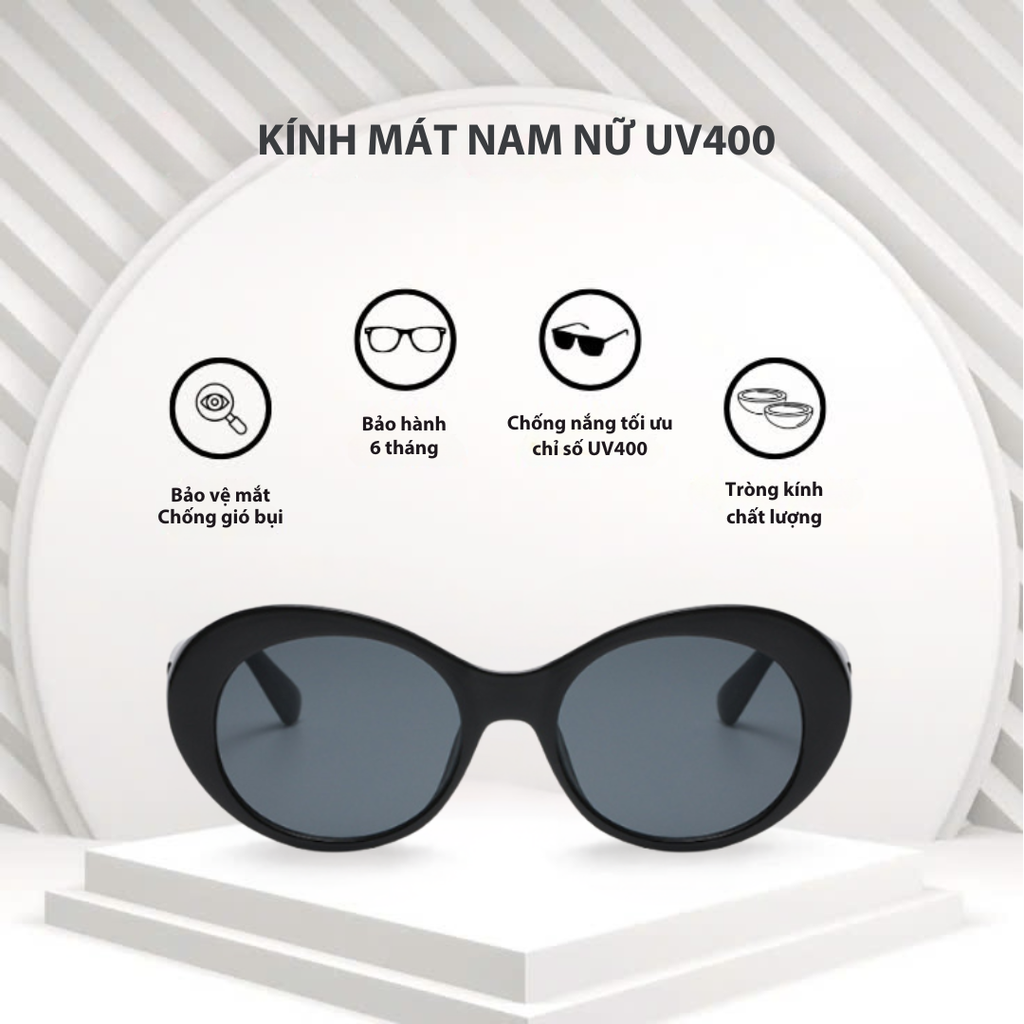 Mắt kính mát nam nữ mắt mèo gọng kính nhựa UV400 Jaliver Young SP - 2105