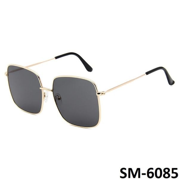  Mắt kính râm nữ phom vuông, kính râm nam gọng kính kim loại UV400 Jaliver Young SM - 6085 