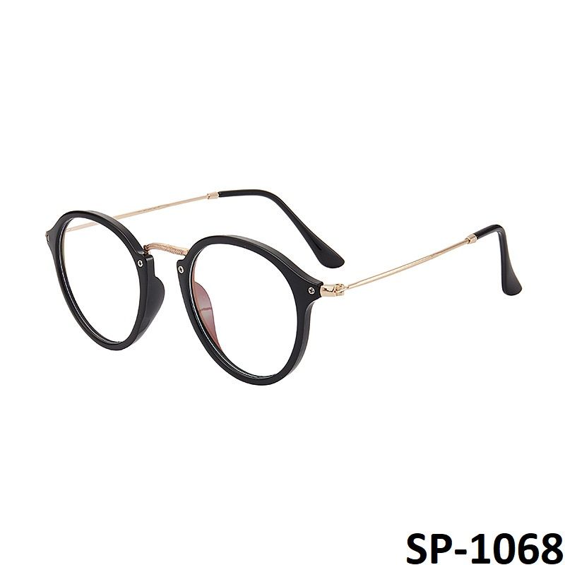 Mắt kính nữ thời trang, kính râm nam tròn gọng kính nhựa UV400 Jaliver Young SP - 1068
