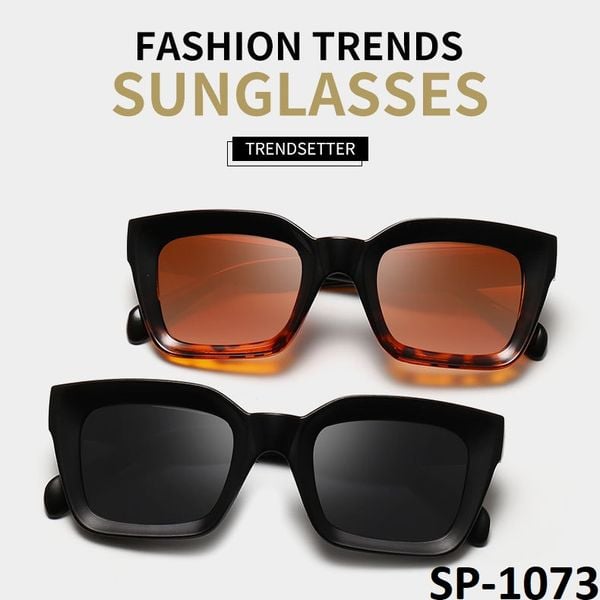  Mắt kính nam thời trang vuông gọng kính nhựa, kính râm nữ chống tia UV400 Jaliver Young SP - 1073 