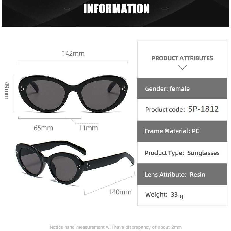 Kính thời trang nam UV400 Jaliver Young SP - 1812, kính râm nữ mắt mèo gọng kính nhựa