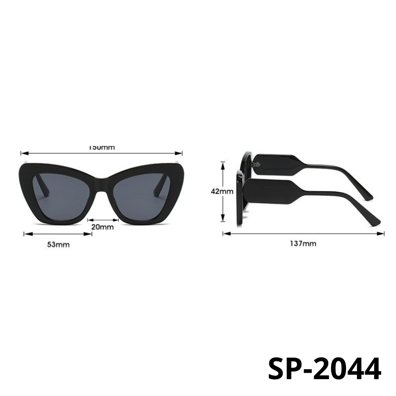 Kính mát nữ mắt mèo gọng kính nhựa, kính râm nữ chống tia UV400 Jaliver Young SP - 2044