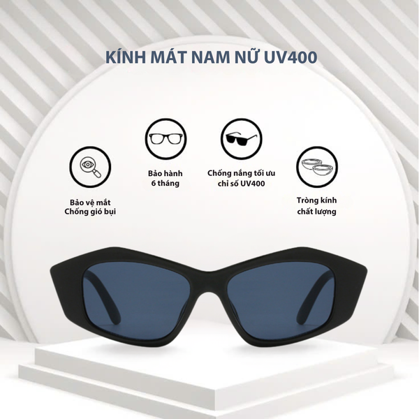  Mắt kính nam thời trang, kính nữ mắt mèo gọng kính nhựa UV400 Jaliver Young SP - 2102 