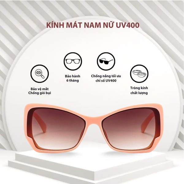  Kính râm nữ mắt mèo, kính thời trang nam gọng kính nhựa UV400 Jaliver Young SP - 2173 