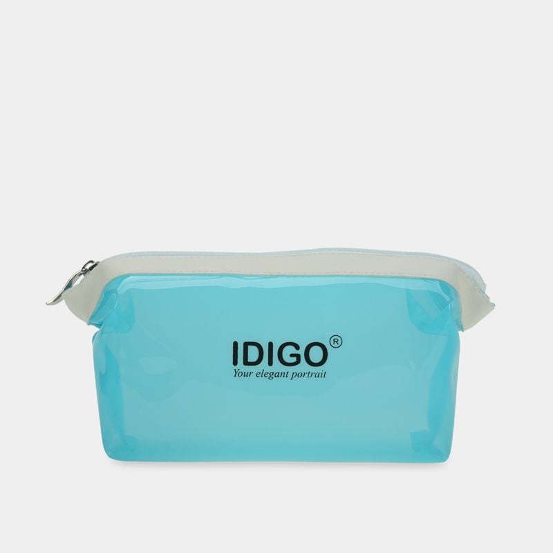  Túi đựng mỹ phẩm nhựa PVC dẻo trong suốt, chống thấm nước, túi trang điểm, đựng đồ vệ sinh cá nhân tiện lợi cầm tay hoặc đem đi du lịch IDIGO FP5 - 1101 