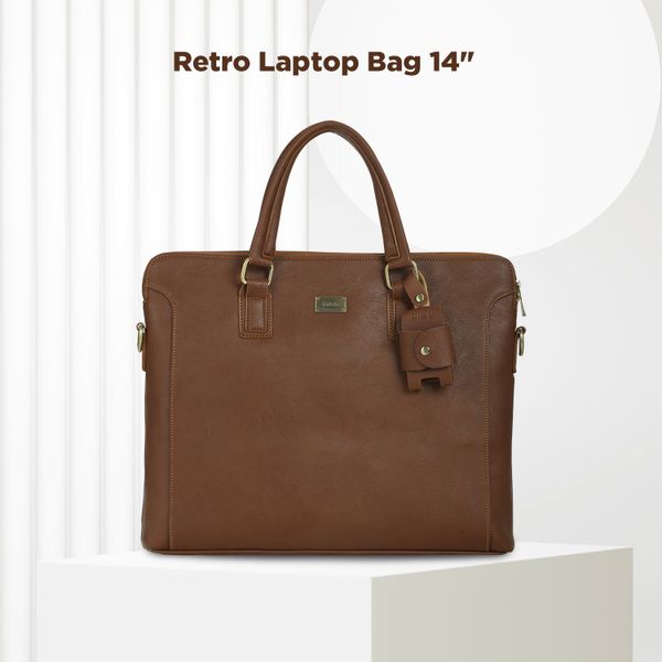 Túi đeo chéo công sở nam nữ, túi xách Laptop 14inch đi học chi tiết vạt cắt IDIGO UB2 - 6014 hình đại diện