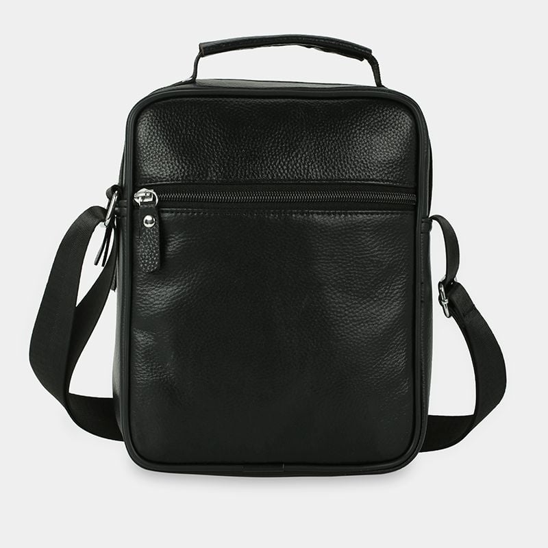 Túi xách công sở nam da thật cao cấp, túi đeo chéo nam đựng IPAD 7.9 inch phối khoen thanh lịch IDIGO MB1 - 6017