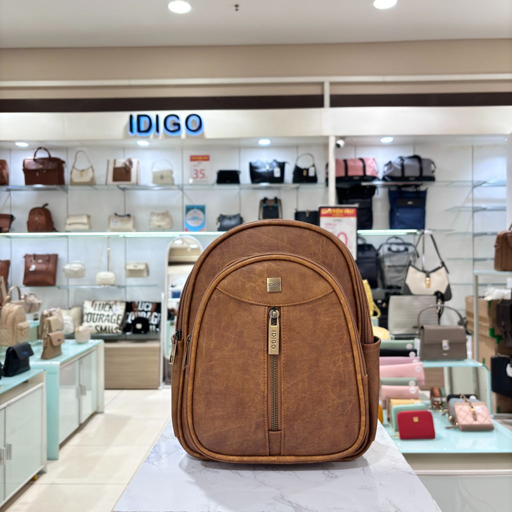 Balo nữ chi tiết ngăn kéo trước cá tính IDIGO FBP2 - 3370 - 00